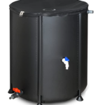 53 Gallon Water Barrel with spigots on Amazon