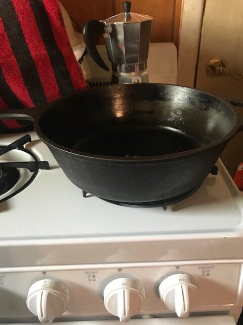 What's Life Like at My Casa
Sometimes there are the cast iron 
frying pans to be seasoned