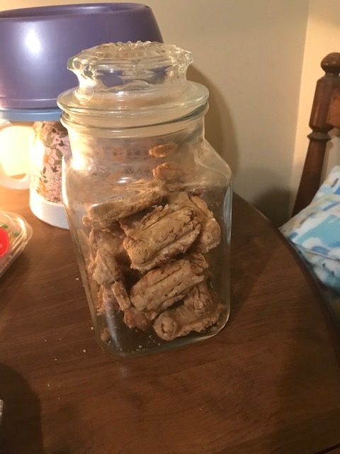 Another productive day making dog treats